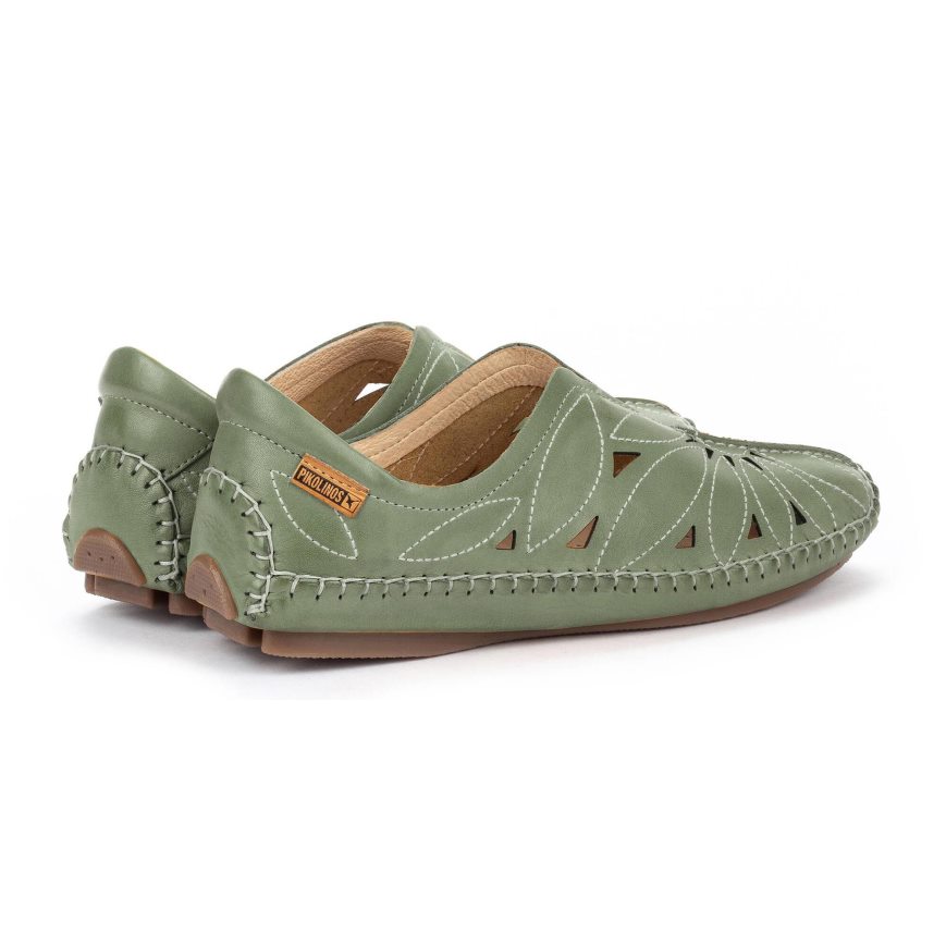 Women's Pikolinos JEREZ Moccasins Green | NZ T17850A